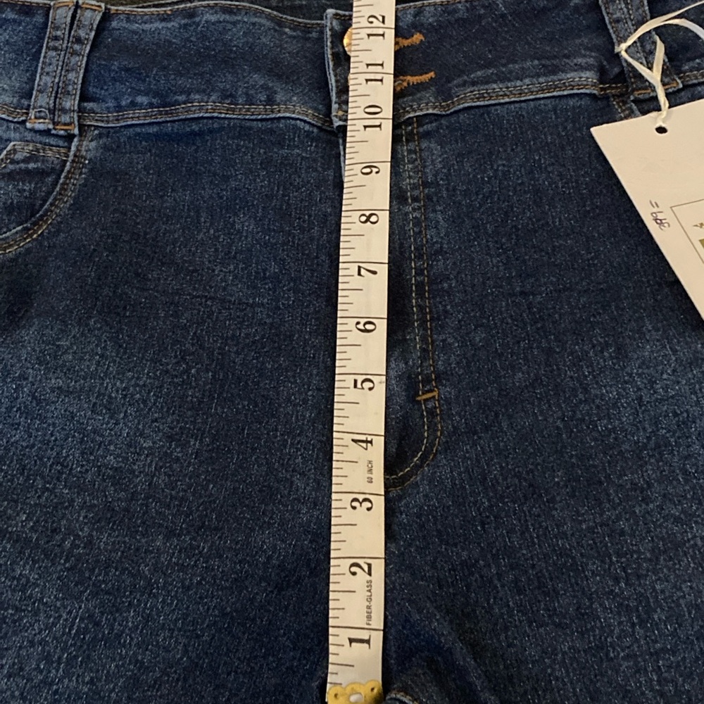 Dark Blue Denim Capri Jeans - Picture 7 of 9